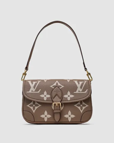 Louis Vuitton Diane Monogram Empreinte Leather Tourterelle/Beige/Gold