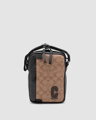 Coach Crossbody in Signature Canvas Brown/Black