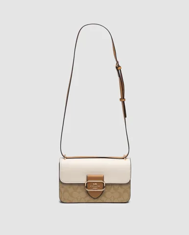 Coach Morgan Shoulder Bag Beige