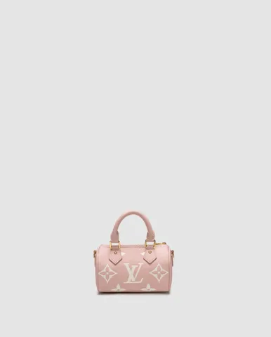 Louis Vuitton Speedy Nano Monogram Empreinte Leather Pink/Gold
