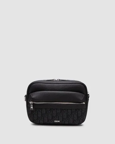 Dior Rider 2.0 Zipped Messenger Bag Black
