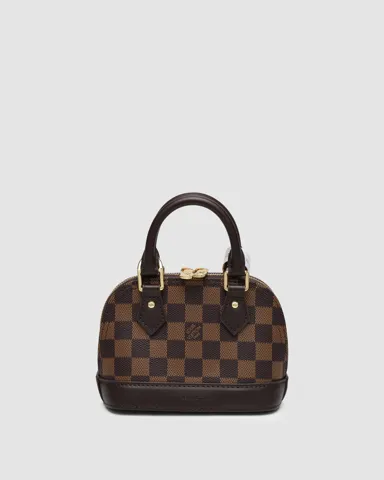 Louis Vuitton Nano Alma Bag Damier Ebene Canvas Brown/Gold