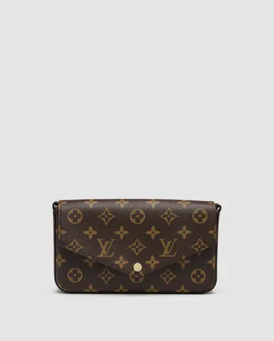 Louis Vuitton Félicie Pochette Bag Monogram Canvas Brown/Gold