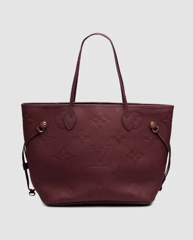 Louis Vuitton Neverfull MM Monogram Empreinte Burgundy/Gold