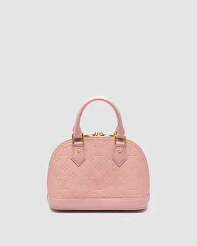Louis Vuitton Alma Monogram Empreinte Leather Pink/Gold