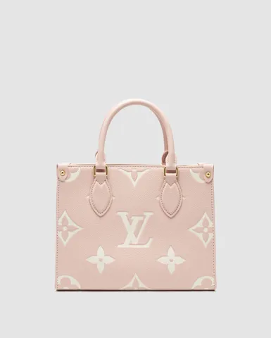 Louis Vuitton OnTheGo PM Bag in Bicolor Pink/Gold