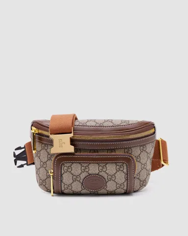 Gucci Belt Bag With Interlocking G Brown