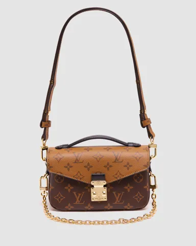 Louis Vuitton Pochette Métis East West Bag Brown/Gold