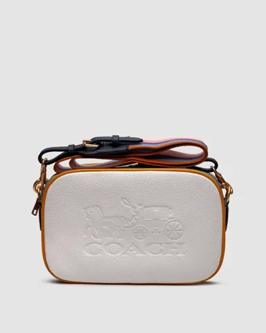 Coach Jes Convertible Belt Bag In Colorblock White/Beige