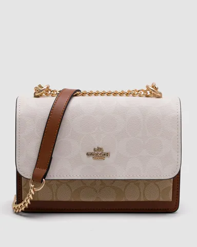 Coach Mini Klare Crossbody in Signature Canvas Beige
