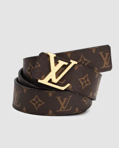 Louis Vuitton Iconic 35 mm Belt Brown/Gold