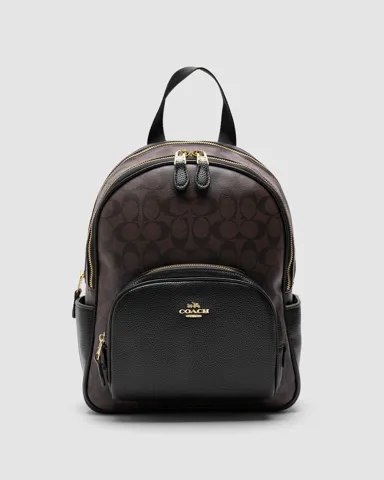 Coach Large Court Backpack in Brown(інша підкладка та замок всередині)