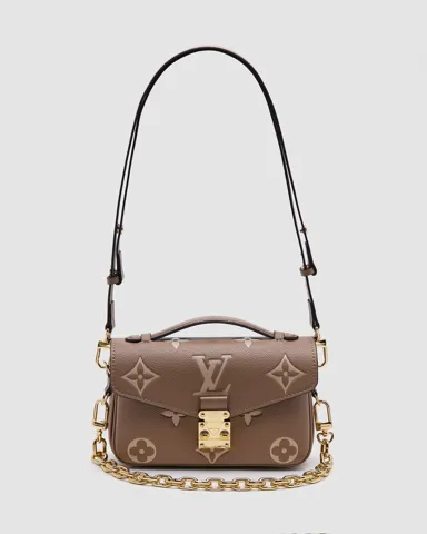 Louis Vuitton Pochette Métis East West Bag Beige/Gold