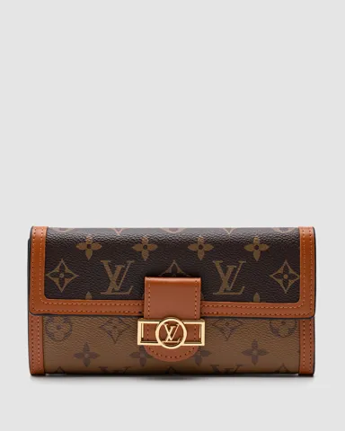 Louis Vuitton Dauphine Wallet Brown/Gold