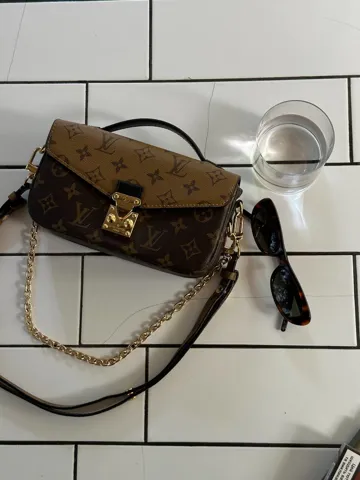 Louis Vuitton Pochette Métis East West Bag Brown/Beige (Магнітна коробка)