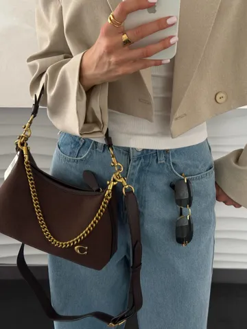 Coach Juliet Shoulder Bag Brown Suede [оригінальна коробка]