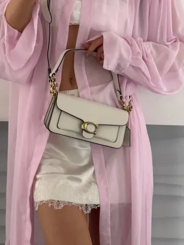 Coach Tabby Shoulder Bag 20 Brass/Chalk