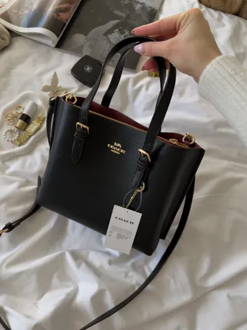 Coach Mollie Tote Bag 25 Black/Gold