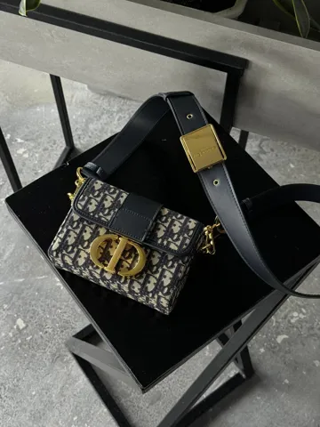 Christian Dior 30 Montaigne Bag Blue/Beige
