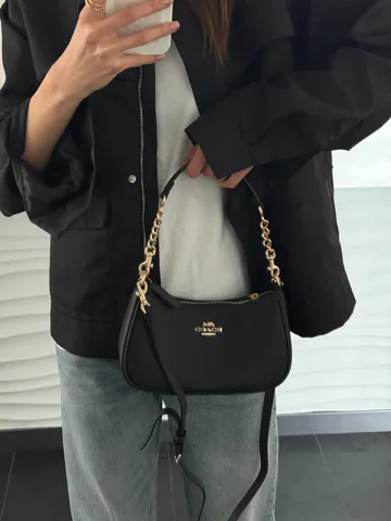 Coach Teri Shoulder Bag Black